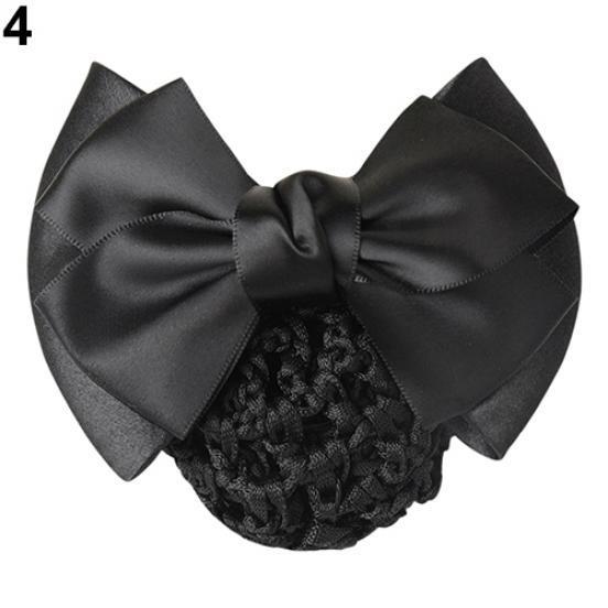 Women's Professional Hair Clip Hair Clip Bow Knot Scarf Hair Net Hair Ornaments