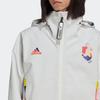 Adidas Куртка с капюшоном и воротником-стойкой с логотипом Куртки унисекс Cloud-White HE1438