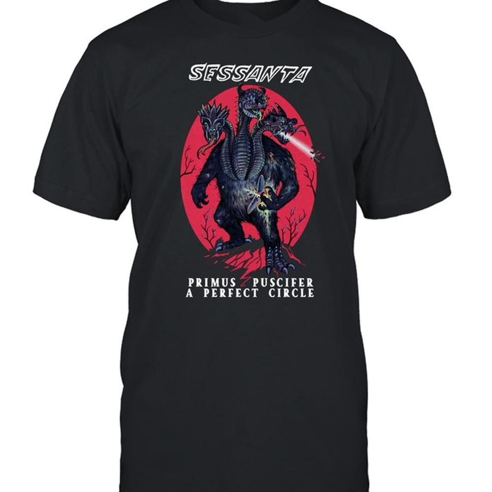 2024 Sessanta Album Primus Puscifer A Perfect Circle T-Shirt Black JJ2339