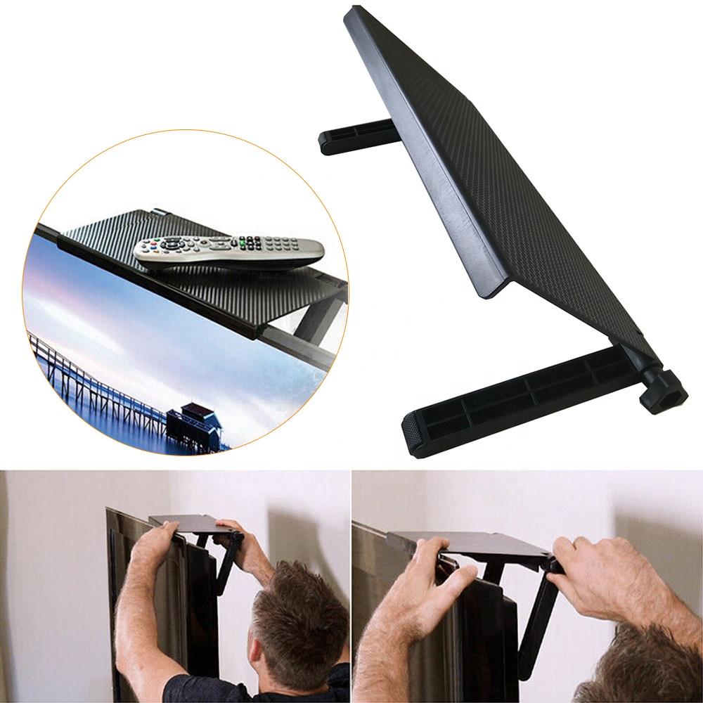 Настольная полка для хранения экрана, держатель для компьютерного монитора, настольная подставка для телевизора, полка для дисплея, кронштейн-органайзер без перфорации