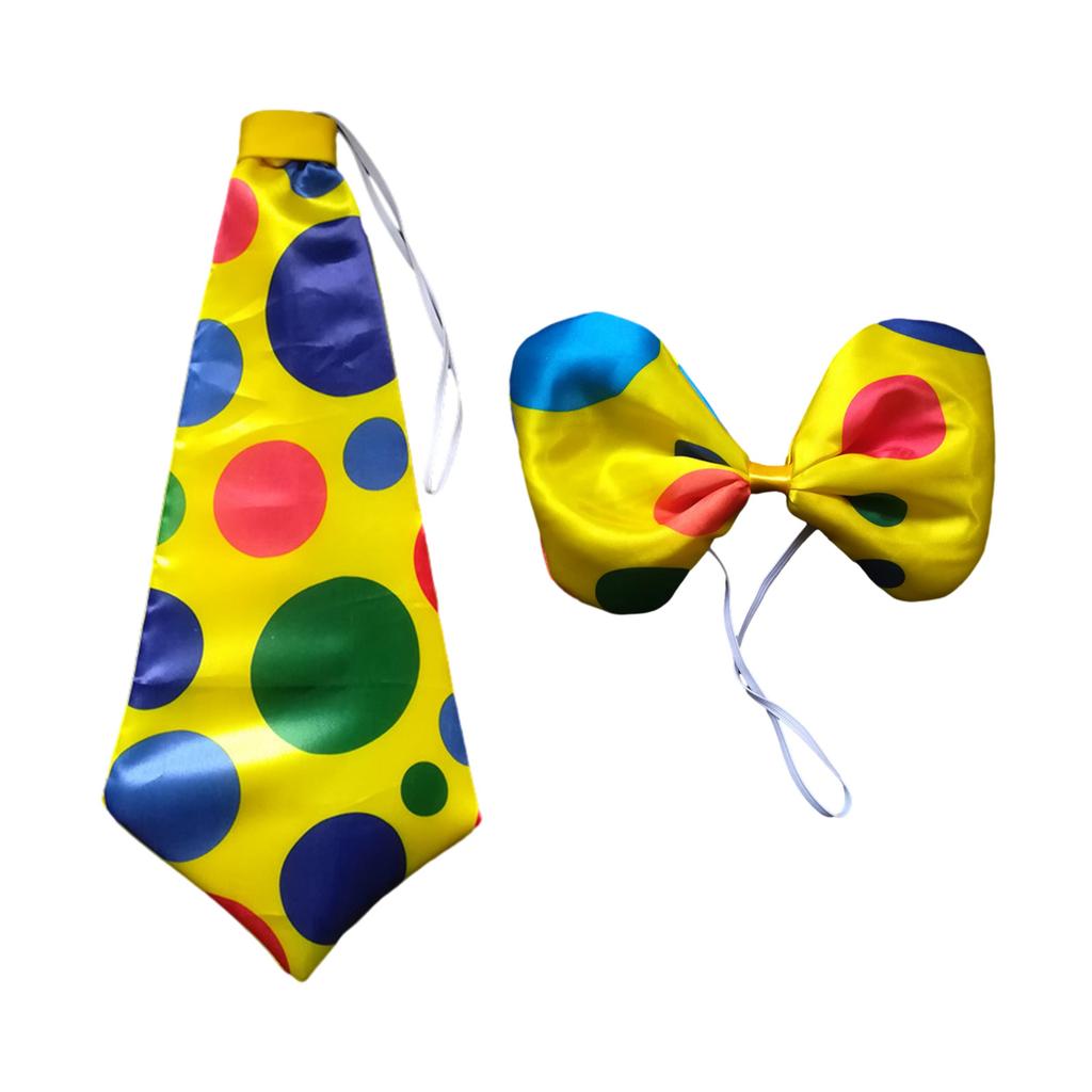 Amusement Park Clown Bow Tie/Necktie/Hairband Universal Men Circus Vintage Show Style Adult Cosplay Party Accessories