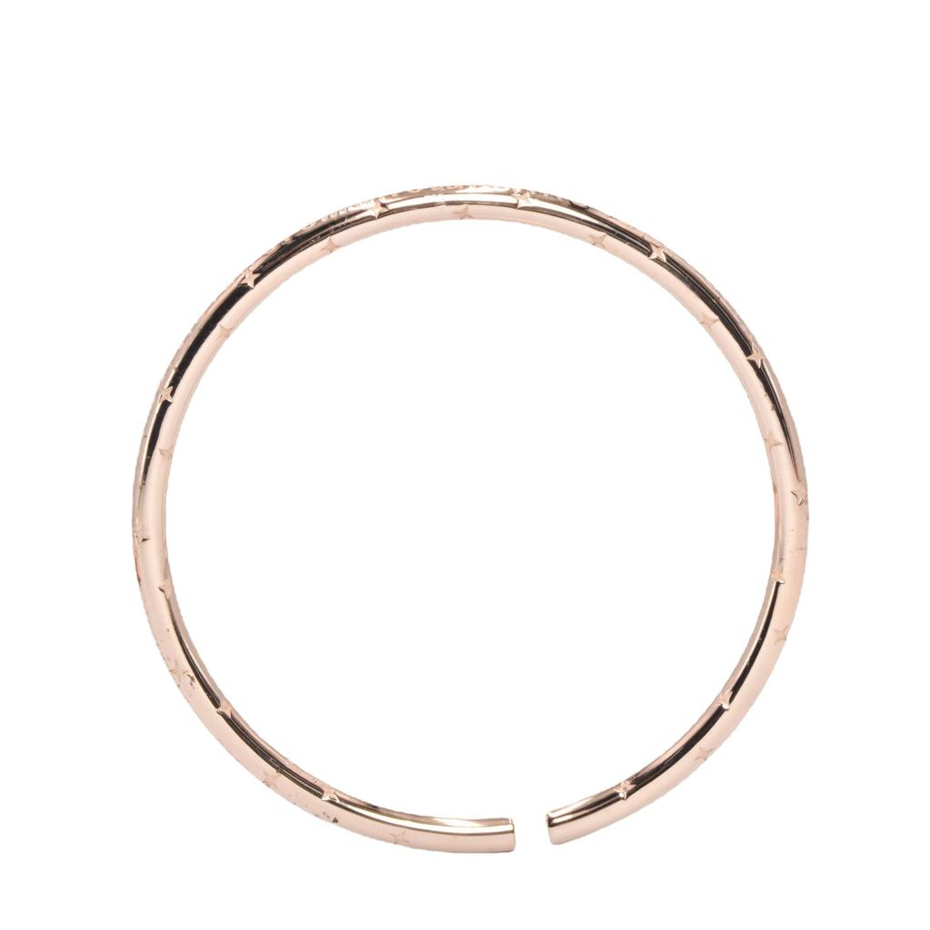 S925 Sterling Silver Korean Fashion Minimalist Bracelet Instagram Small Luxury Gift Heart Little Star Girl Bracelet Opening