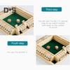 Shut The Box Board Game with Dice 4-Way Educational Math Number Strategy Game 4 Players Kids Adults Family Night Party Wooden Close The Box Toy