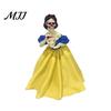 Spooky Shelf Display Halloween Fairy Princess Skeleton Figurine, Gothic Skull Tale Occult Tabletop Ornament Figure Statue for Home Bookshelf