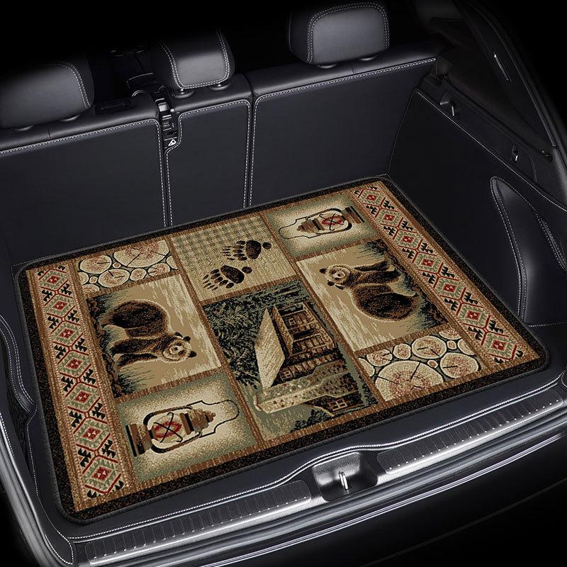 Автомобильный сверхпрочный коврик в багажник, пыленепроницаемый, водонепроницаемый, пылеотталкивающий, легко моющийся, прочный, нескользящий протектор заднего сиденья, пылезащитный чехол