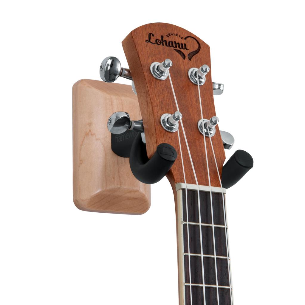 GATOR Frameworks Ukulele Hanger, Maple, GFW-UKE-HNGRMPL [Includes Mounting Screws and Drywall Screw Anchors] [Official Japanese Product]