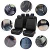 2/4/9PCS Luxury PU Leather Auto Universal Car Seat Covers Interior Accessories Full Set Black Car Seat Cushion Covers Automotive Seat Protector Covers