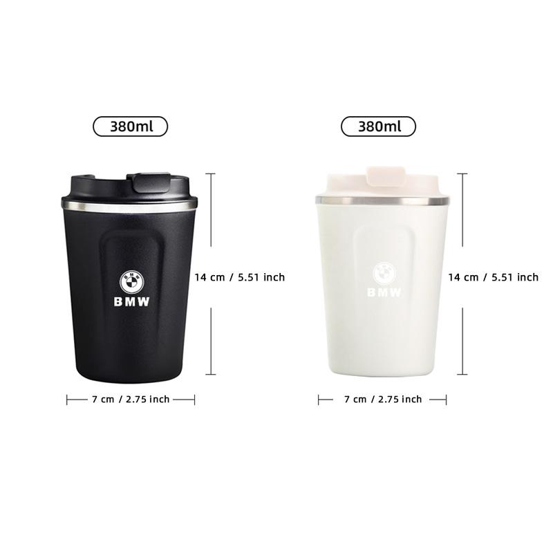 380ML Coffee Mug Car Vacuum Cup 304 Stainless Steel For BMW M3 M4 M5 G42 G30 G20 E39 E36 E87 E53 F44 F07 F34 G15 G16 G23 G22 F30 ydjc08