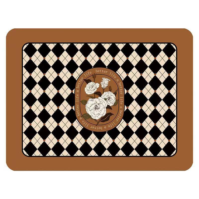 Печатный коврик для сушки посуды, коврик для сушки стола, термостойкие коврики для столешницы, кухонные коврики, впитывающие коврики для сушки посуды, ковры для дома, принадлежности