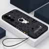 Чехол для телефона с узором космонавта и веревкой для Samsung S24 S23 FE S22 Ultra S21 FE A54 A53 A34 A52 A72 A71 A51 A32 A23 A13 S10, противоударный мягкий чехол для телефона