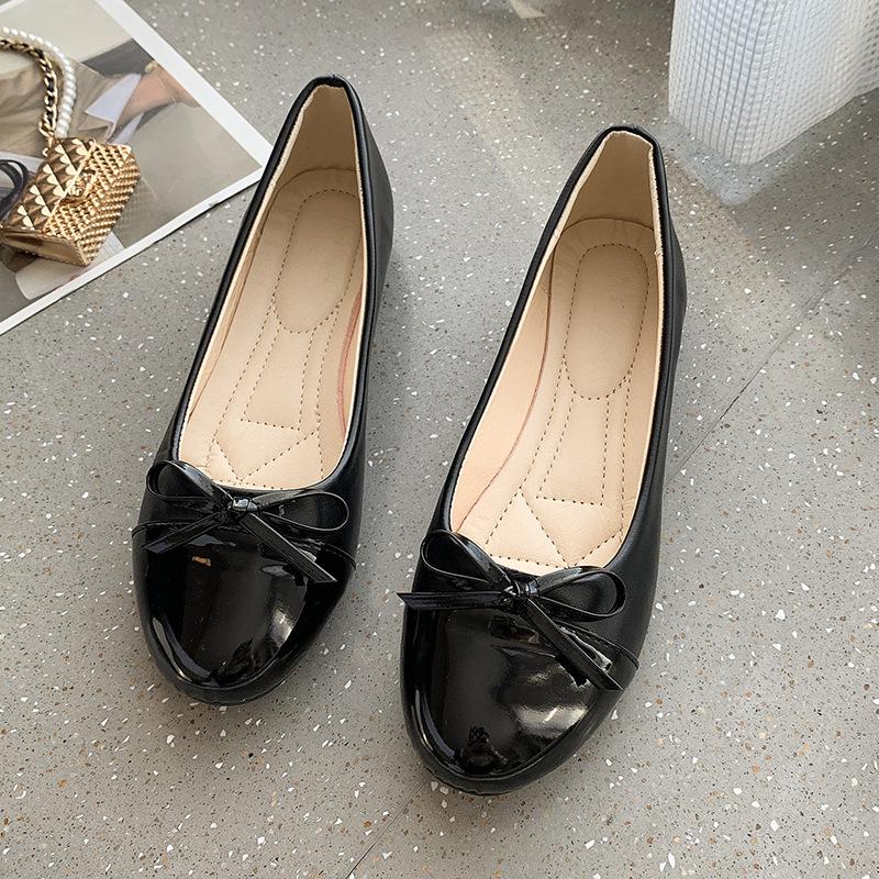 Shoes for Women Flat Shoes Round Toe Fashion Plus Size Shallow Mouth Slip On Comfortable Single Shoe Zapatos De Mujer 35-43