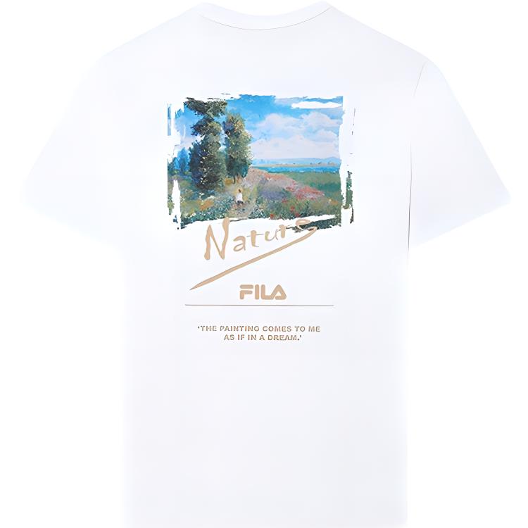 Fila Футболки Мужские С Круглым Вырезом Умеренный Прямой Крой F11M328199A