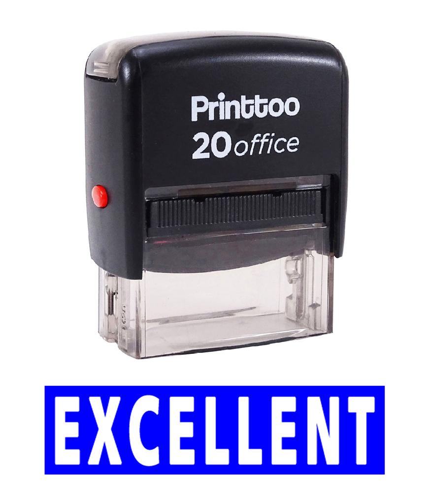 Printtoo Custom Stamp EXCELLENT Self Inking Rubber Stamp Office