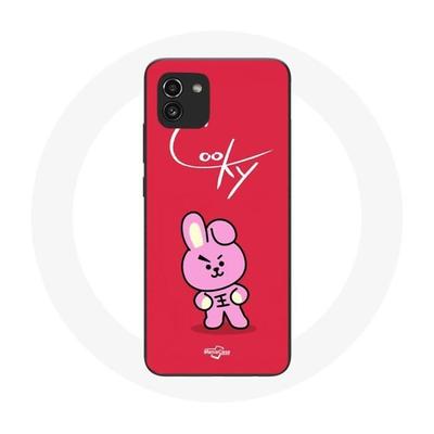Coque - MANIACASE - Samsung Galaxy A03 - BTS Bangtan Garçons BT21 Cooky - Silicone Noir - Souple
