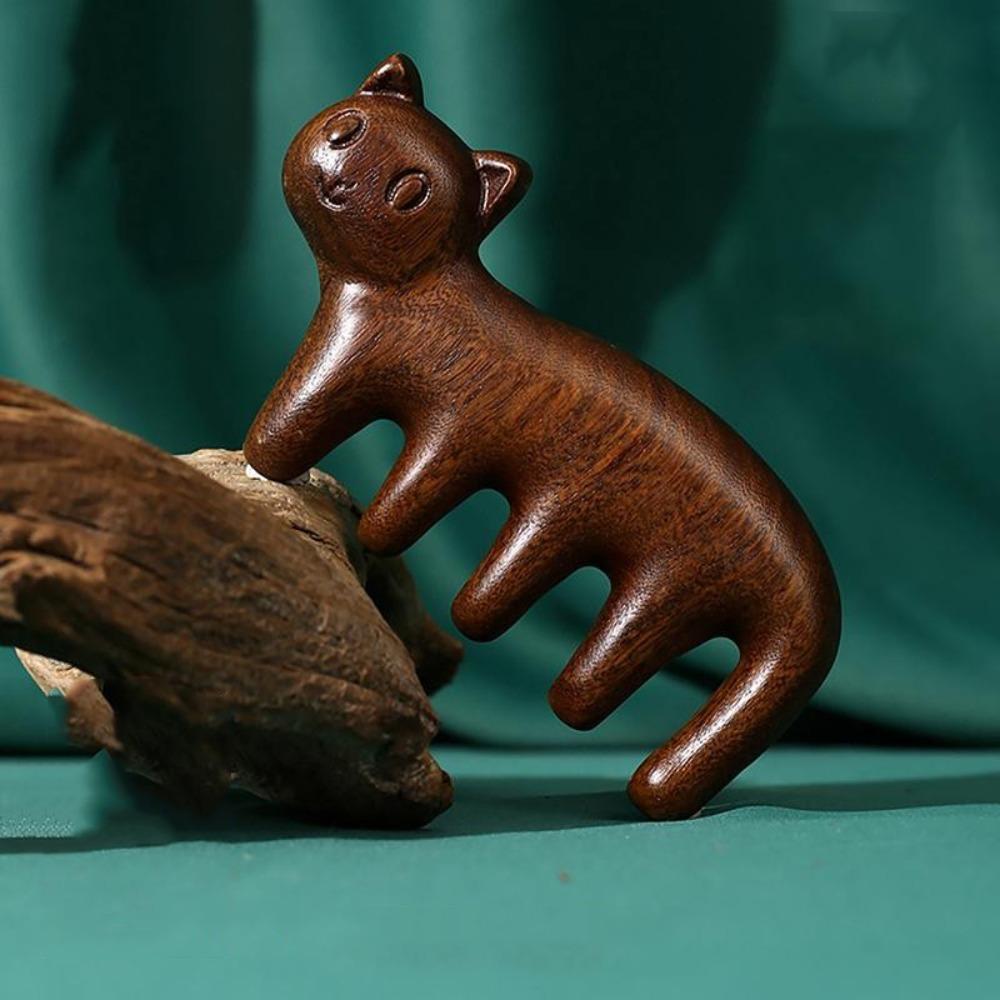 Animal Shaped Body Meridian Massage Comb Sandalwood Meridian Combs Health Care