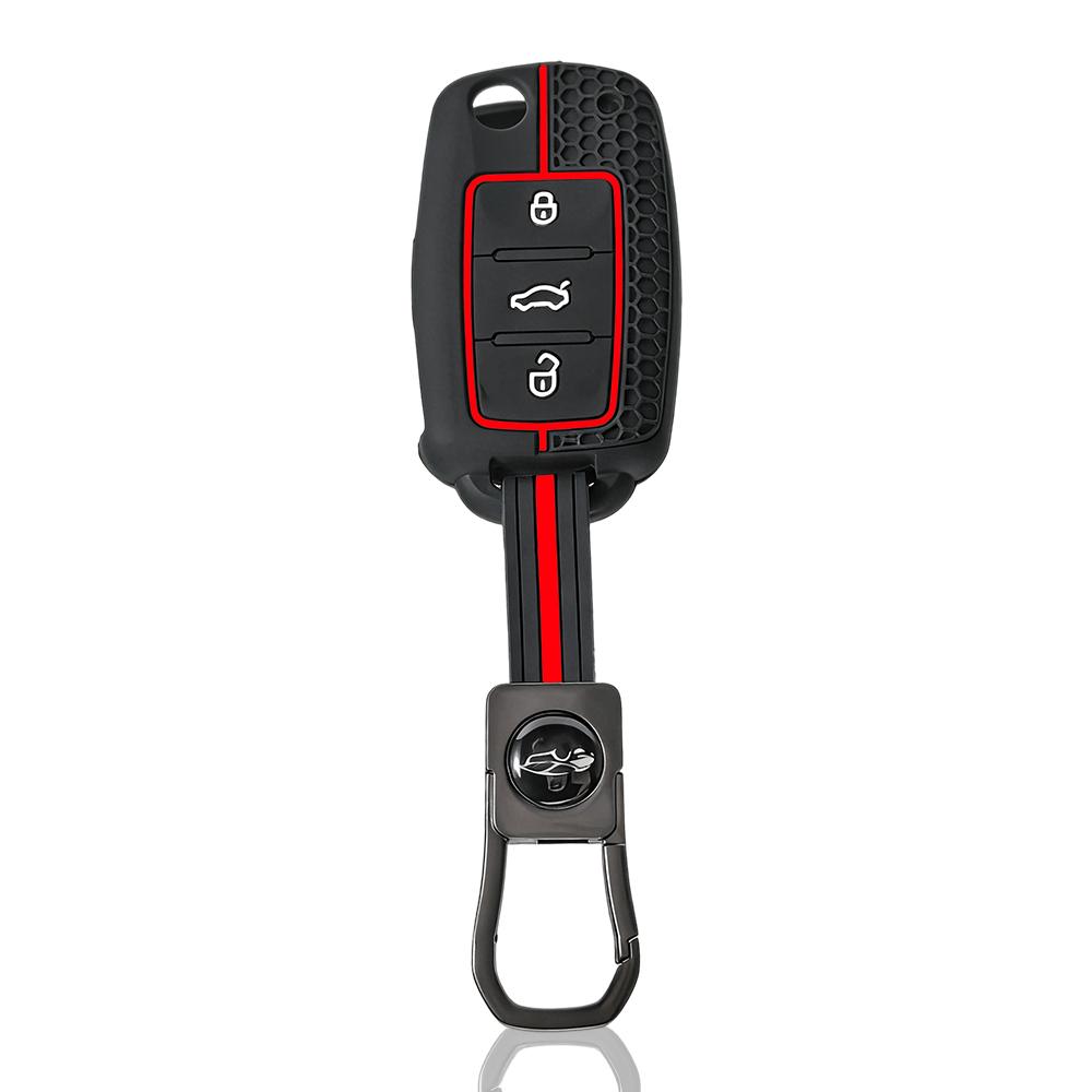 Силиконовый чехол-защита для автомобильного ключа Skoda Yeti Superb Rapid Octavia для SEAT Leon Ibiza для VW VOLKSWAGEN Golf Jetta POLO
