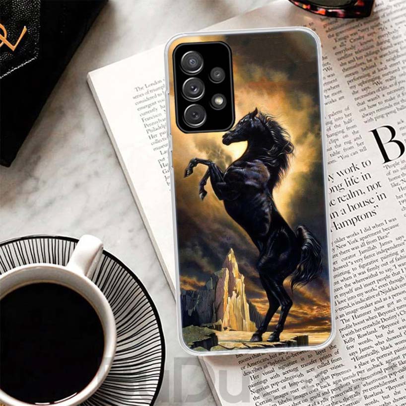 Чехол для телефона Samsung Galaxy A51 A50 A71 A70 A21S A31 A41 A10 A20E A30 A40 A01 A11 A6 A7 A8 с изображением скачущей лошади 'Великая Красота'