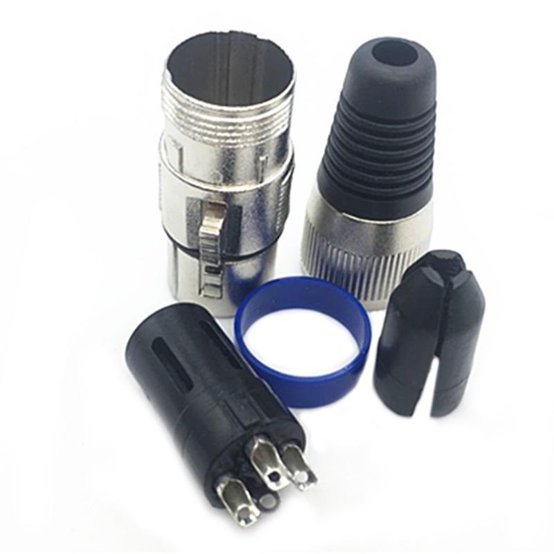 10 шт. XLR 3-контактный штекер и гнездо микрофонный разъем аудио микрофонный провод кабельный разъем