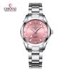 Fasinon Elegant Women Casual Watches Pink Rhinestone Simple Minimalism Lady Quartz Wristwatch 3ATM Waterproof CHENXI Brand Clock
