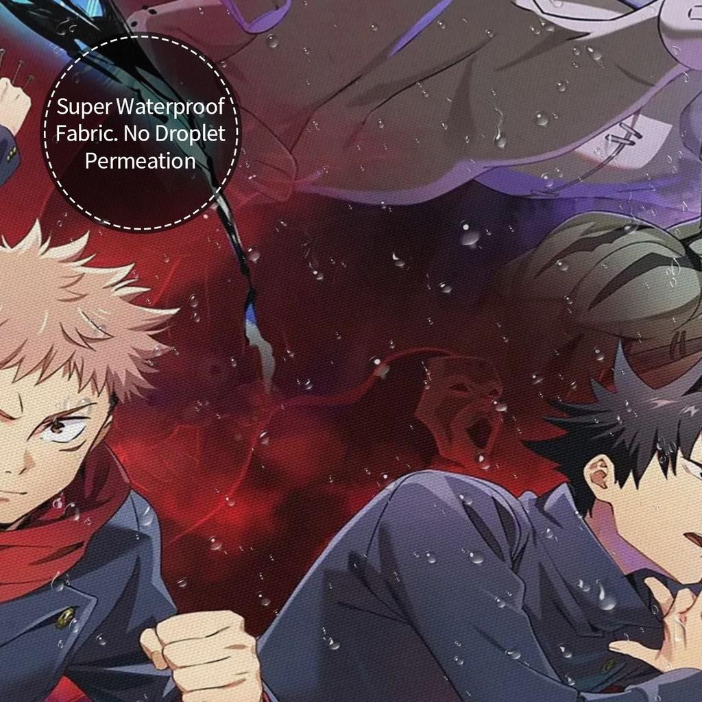 Мегуми Лучший Друг Jujutsu Kaisen Сукуна Аниме Занавеска для Душа Ванная Комната Полиэстер Водонепроницаемые Занавески для Ванной с Крючками