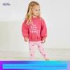 Little Maven Осенняя Новинка Костюм-свитер для Девочек Европейский и Американский Мультяшный Детский Костюм с Длинным Рукавом из Чистого Хлопка