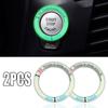 Car Interior Luminous 3D Ignition Sticker Switch Circle Auto Motorcycle Styling Glowing Key Ring Fluorescent Stickers