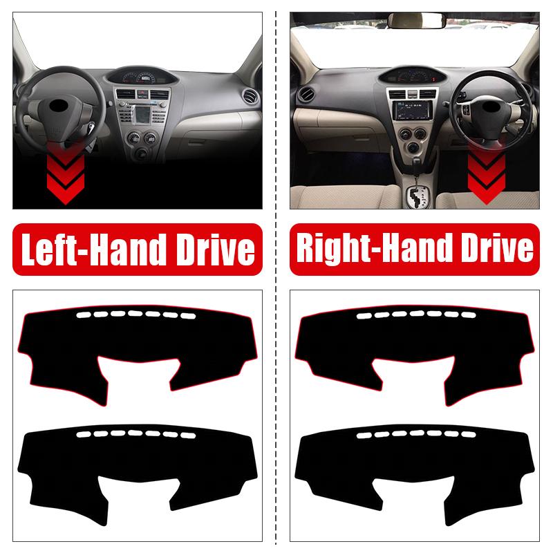 Автомобильные аксессуары для Toyota Vios 2008 2009 2010 2011 2012 2013, крышка приборной панели, избегайте света, солнцезащитный козырек, анти-УФ-ковры, нескользящие