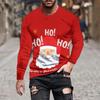 Men's Long Sleeves T-shirt  Autumn Christmas New Year Festive 3d Printing Round Neck Long Sleeve Tops Quick Dry Pullover Tops