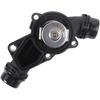 MOCA Engine Coolant Thermostat Housing Assembly for 1999-2006 for BMW 325i 328i E46 525i X5 Z3 2.5L 3.0L L6, Replace #11537509227, 11531437040,