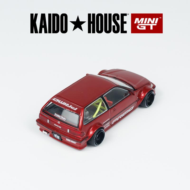 Kaido House MINIGT Honda Civic EF Kaido Works V2 KHMG сплав Модель автомобиля 156