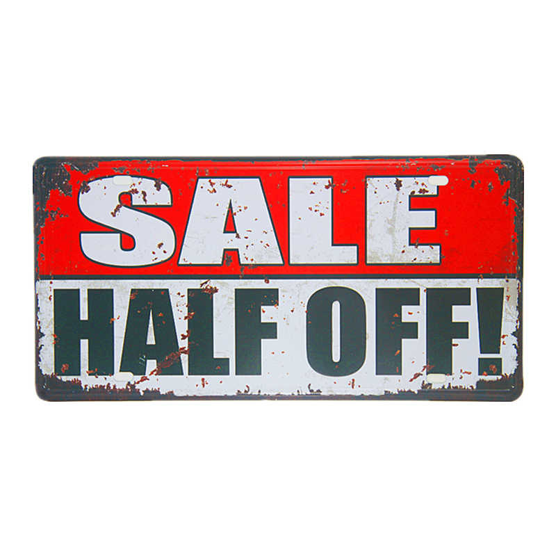 Car License Plate Shabby Chic Tin Sign Free Wifi Warnning Poster Beer Ads Plaques Restaurant Cafe Bar Pub Wall Stickers Decor