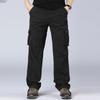Мужские весенние и осенние хлопковые повседневные брюки для рабочей одежды, брюки с несколькими карманами, спортивные брюки на открытом воздухе