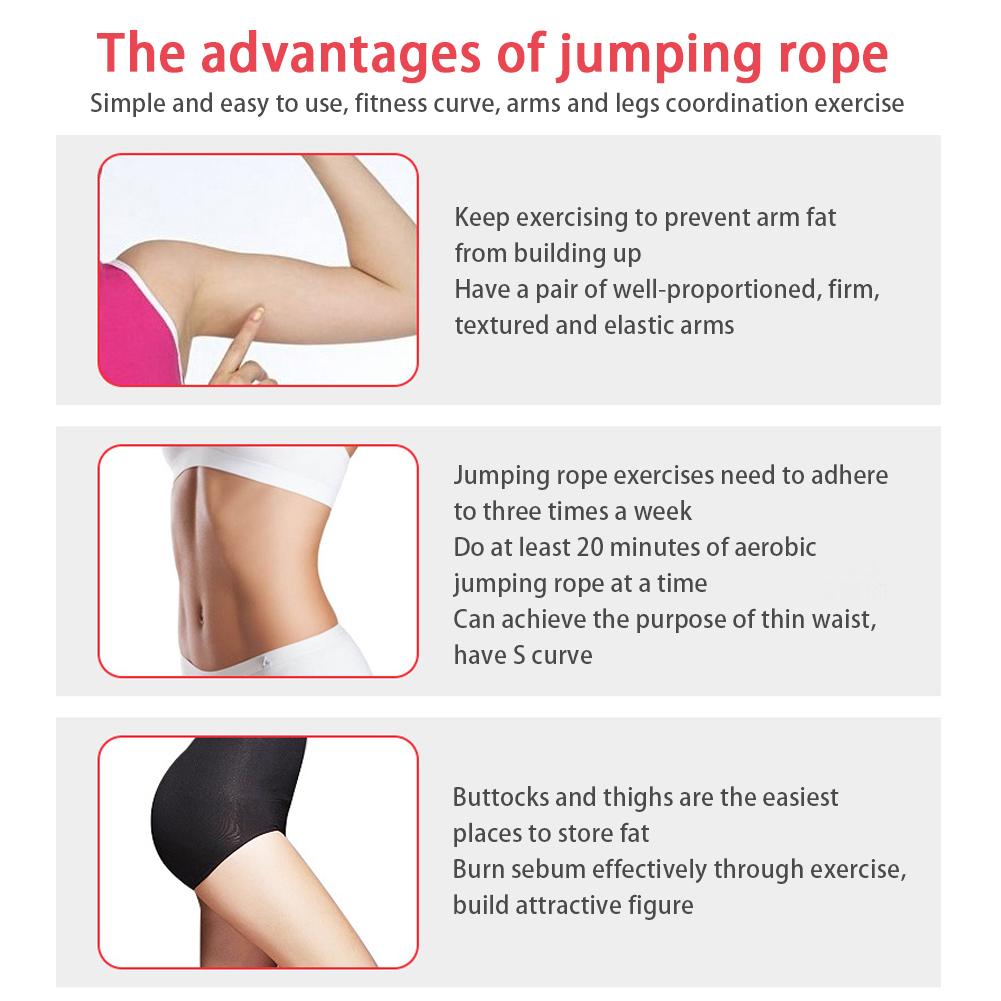 Rose Red Sports Competition Adults Children Student Fitness Steel Wire Bear Load 400g Bearing Rope Skipping