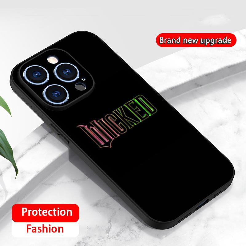 Pink Wick-ed classic movie poster Phone Case For iPhone 17 16 16e 15 14 13 12 Plus Mini Pro Max Soft black Shockproof Cover