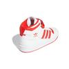 Adidas Forum Mid J White Ярко-красные детские кроссовки Cloud-White GY8363