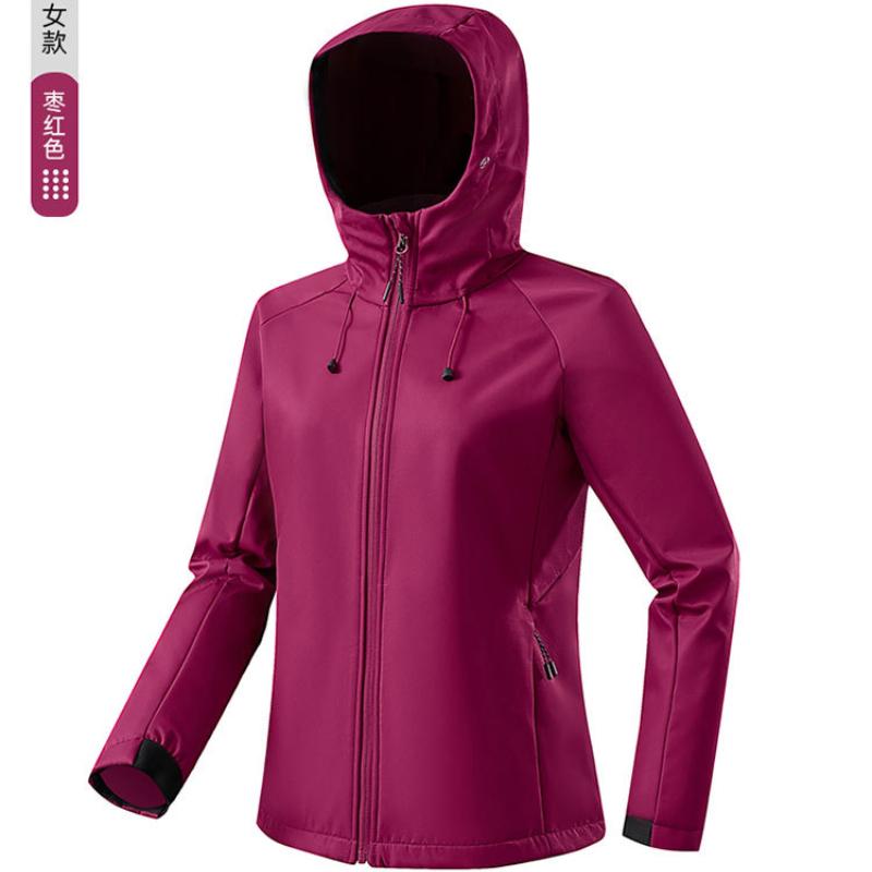 Женская куртка Softshell, легкая флисовая подкладка, водонепроницаемое пальто, куртка-дождевик с капюшоном для походов на свежем воздухе