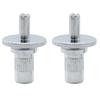 Musiclily Pro M4 Nashville Tune-O-Matic Bridge with Studs and Anchors for Epiphone Les Paul Guitars, Chrome (Set of 2)