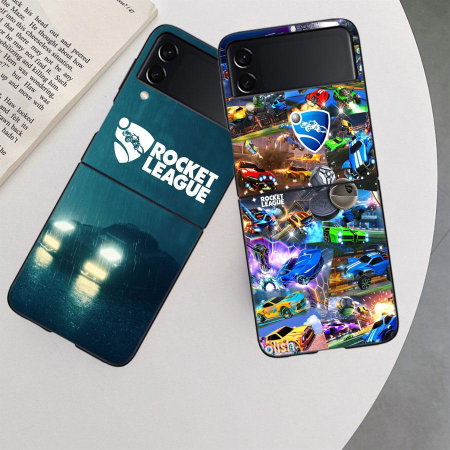 Чехол для телефона R-Rocket L-League Game для Samsung Z Flip 7 6 5G Galaxy Z Flip 5 4 3 Черный Жесткий Чехол Роскошный ПК Корпус Coque