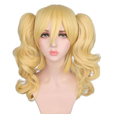 Женские вечерние парики для косплея, аниме цитрусовые Aihara Yuzu, желтый парик с хвостиками, костюм для косплея, термостойкие синтетические волосы