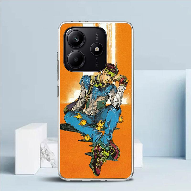 Чехол для телефона Xiaomi Redmi Note 15 14 13 12 Pro Plus с рисунком Рохана Кисибэ из JoJo's Bizarre Adventure, мягкий, 14S 11S 11T 11E 10S 10 4G