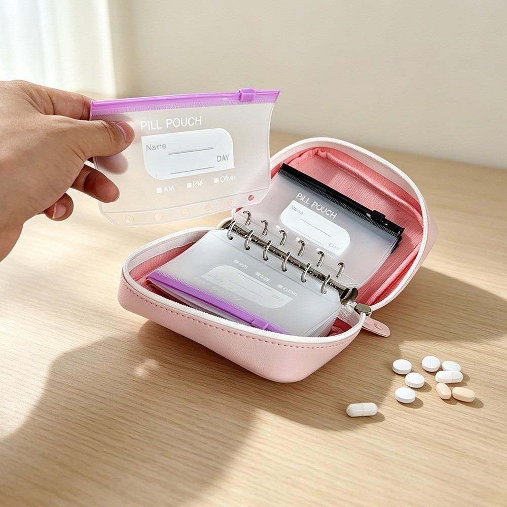 7/14PCS Leakproof Waterproof Pill Pouch Set Portable Weekly Pill Storage Bag  Travel Use