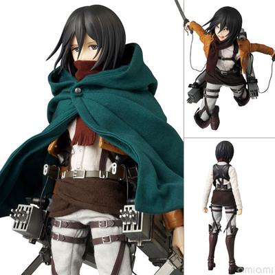 15см/5,9дюйма Фигурка Figma Атака Титанов Леви·Аккерман Эрен Йегер Микаса·Аккерман Экшн-фигурка ПВХ Фигурка Детские игрушки Подарок Мальчики