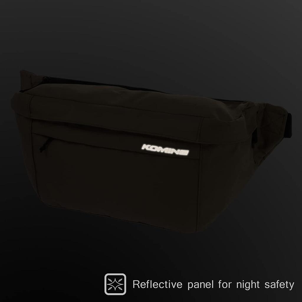 Motorcycle Riding Waist Bag 10L Black [KOMINE] SA-252 09-252