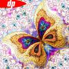 Бабочка Алмазная мозаика Полный дисплей Diy Алмазная картина Животное Алмазная вышивка Искусство Домашний декор