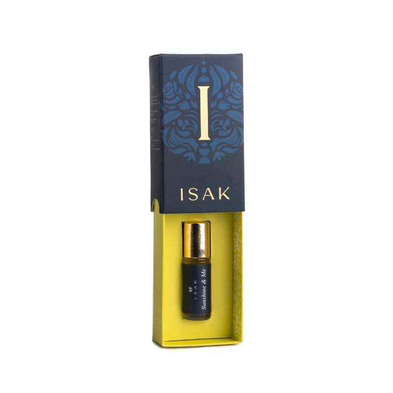 ISAK Sunshine & Me Oudh Attar Perfume for Men Long Lasting, Unisex Perfume 3ml, 100% Non-Alcoholic Premium Luxury Attar, 7-8 Hours Long Lasting For