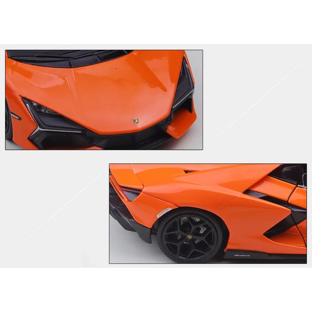 Welly 1/24 Lamborghini Revuelto Модель спортивного автомобиля из сплава Литые металлические гоночные автомобили Модель автомобиля Симуляция Коллекция Детские подарки
