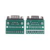 5Pcs Db9 Male Female Adapter Signals Terminal Module Rs232 Rs485 Serial To Terminal 9-Pin 9-Hole Connector