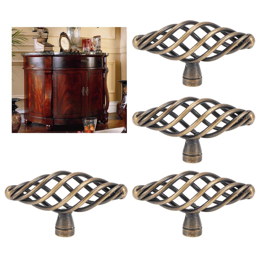 4 шт. дверная ручка антикварная цинковый сплав ручки-скобы для шкафа ящик шкафа фурнитура аксессуар