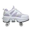 Roller Skates Shoes for Children Girls Boys with 4 Wheels Sneakers Fashion Parkour Casual Game Boots Walking for Teenagers