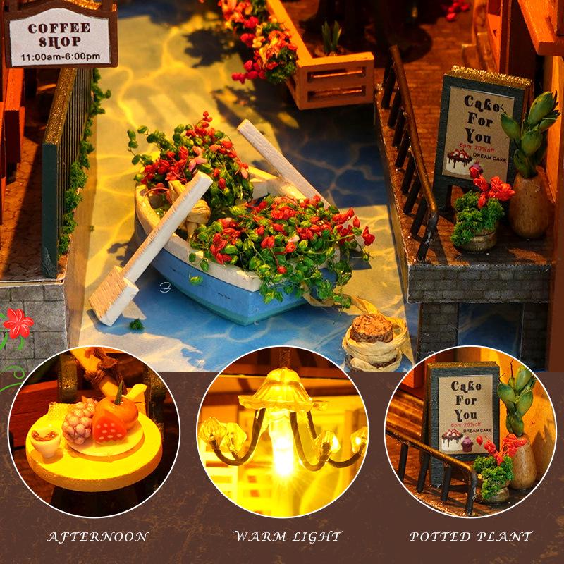 Модель книжной полки Tianyu DIY TC16 3D — креативное украшение ручной сборки и подарок на день рождения